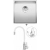 Blanco CLARON 400-IF InFino nerez Durinox 523389 + Deante NEO LUNO BOC W720 nerezová oceľ