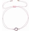 Evolution Group Ružový kabala náramok s kryštálom 13041.3 pink