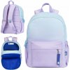 Školský ruksak s viacerými priehradkami Oxford fialový, modrý 25 l