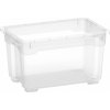 OBI Univerzálny úložný box Santos XXS, transparentný, 15 x 26 x 17,5 cm