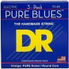 DR Strings PHR-10 Pure Blues 3-Pack Struny pre elektrickú gitaru