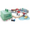 Hape Vláčikodráha set v boxe - Prístavisko