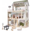 FunPlay 5944 Drevený domček pre bábiky s príslušenstvom 3 poschodia 62x26,5x78cm