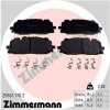 ZIMMERMANN Sada brzdovych platniciek kotucovej brzdy 25861.170.2