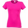 Dámske strečové tričko Skinnifit Feels Good - Neónovo ružová XS