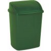Manutan Odpadkový kôš s výklopným vekom 15 l zelený