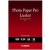 Canon Photo Paper Pro Luster, LU-101, fotopapier, lesklý, 6211B006, biely, A4, 260 g/m2, 20 ks, atramentový