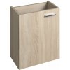 Aqualine KERAMIA FRESH ZOJA umývadlová skrinka 39,5x50x22cm, dub platin 51049DP