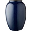 Váza 20 cm, modrá, kamenina, Bitz
