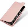 DUX DUCIS Skin Pro knižkové kožené puzdro na Samsung Galaxy S21 Plus 5G, ružové