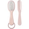 Detský hrebeň a kefa na vlásky Beaba Baby Brush and Comb Old Pink ružový od 0 mes