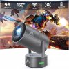 LED projektor AUBOR MENTECH KINO DOMÁCE šedý