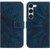 VSETKONAMOBIL 55553 ART SUNFLOWER Peňaženkové puzdro s remienkom Samsung Galaxy S23 Plus 5G modré