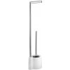 Wenko WENKO 22989100 - WC kefa AVOLA 13x70 cm nerez/biela/strieborná WE0054 + záruka 3 roky zadarmo + záruka 3 roky zadarmo
