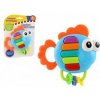 Teddies Chrastítko Kousátko Ryba piánko se zvukem, světlem