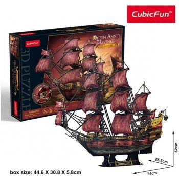 CubicFun 3D puzzle Plachetnice Queen Anne's Revenge 391 ks