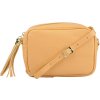 NovaKabelka.sk Bala Apricot kožená talianska crossbody kabelka oranžová