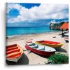 Sablio Obraz Loďky na pláži - 50x50 cm