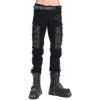 nohavice gotický DEVIL FASHION Black Gothic Punk