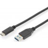 Assmann AK-300146-010-S Priama zástrčka USB-C, 1m, černý