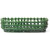 Ferm Living Organizér Ceramic Basket Oval, emerald green