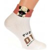 Biele ponožky PUG