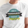 Tričko s potlačou SOM MECHANIK Pánsky Biela XS
