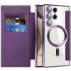 Techsuit - SmartMag Book puzdro na Samsung Galaxy S24 Ultra - fialové