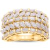 iZlato Forever Luxusný diamantový prsteň s Lab-grown briliantmi Crown, žlté zlato 14K IZLG1557