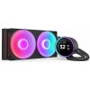 NZXT AIO liquid cooler CPU Kraken 280 ELITE RGB / 2x140mm fan / 4-pin PWM / LCD display / black RL-KR28E-B1