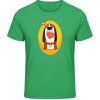Akciové Gildan Soft-Style Tričko - I love - psia ilustrácia - Irish Green - 3XL - Pánske