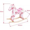 Bigjigs Toys Dřevěný houpací kůň s květy