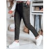 Dámske nohavice s opaskom slim fit LINESKA Dstreet UY2573 Farba: Čierna, Veľkosť: L