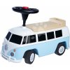 Odrážadlo minibus so zvukom Baby Volkswagen T1 Blue BIG s reálnym dizajnom a odkladacím priečinkom od 18 mes