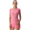 UYN Cyklistické tričko s krátkym rukávom - MOTYON LADY - ružová L-XL