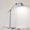 Stolná LED lampa Lindby Thies, sivá, ABS, výška 78 cm, stmievateľná - 10030494