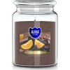 Aura candles Vonná sviečka s uzáverom 'Chocolate - orange' 500 g