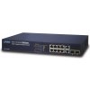 Planet FGSD-1008HPS PoE switch, 8x RJ45, 2x SFP/RJ45, Web/SNMP, STP/RSTP, extend 10Mb/s, IEEE 802.3at 125W
