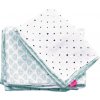 MOTHERHOOD Obliečky bavlnené mušelínové do postieľky Pre-Washed Mint Boats 2-dielne