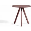 HAY Konferenčný stolík CPH 20 Ø50, bordeaux/burgundy linoleum