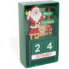 Vianočný kalendár - MDF - 13,5 x 7 x 3,5 cm - 3 druhy