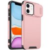 AppleKing matný kryt s posuvnou krytkou kamery na iPhone 11 - ružový - možnosť vrátiť tovar ZADARMO do 30tich dní