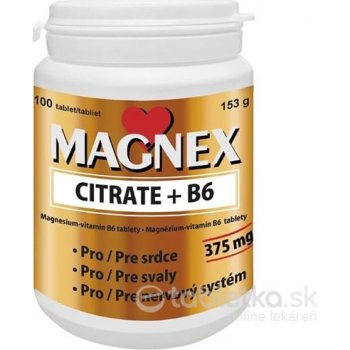 Vitabalans Magnex citrate 375 mg+B6 100 tabliet