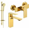 MEXEN/S - Alexa SET umývadlová + sprchová batéria s príslušenstvom DQ40, zlatá 71204DQ40-50