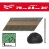 Milwaukee 4932492602 Páskované rámové hřebíky s D-hlavou 34°, 75 mm RS/B/SC1 (2 200 ks)