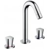 Hansgrohe Logis - Umývadlová batéria s výpustom, 3-otvorová inštalácia, chróm - 71133000