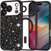 Techsuit – Luxury Glitter MagSafe kryt na iPhone 17 Pro Max – čierny