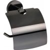 Držiak toaletného papiera Bemeta Hematit s krytom vo farbe Grafit 159112012