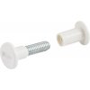 Spojovacia skrutka M6x30-40 mm biela 4 ks
