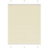VidaXL Plisovaná roleta krémová 110x100 cm